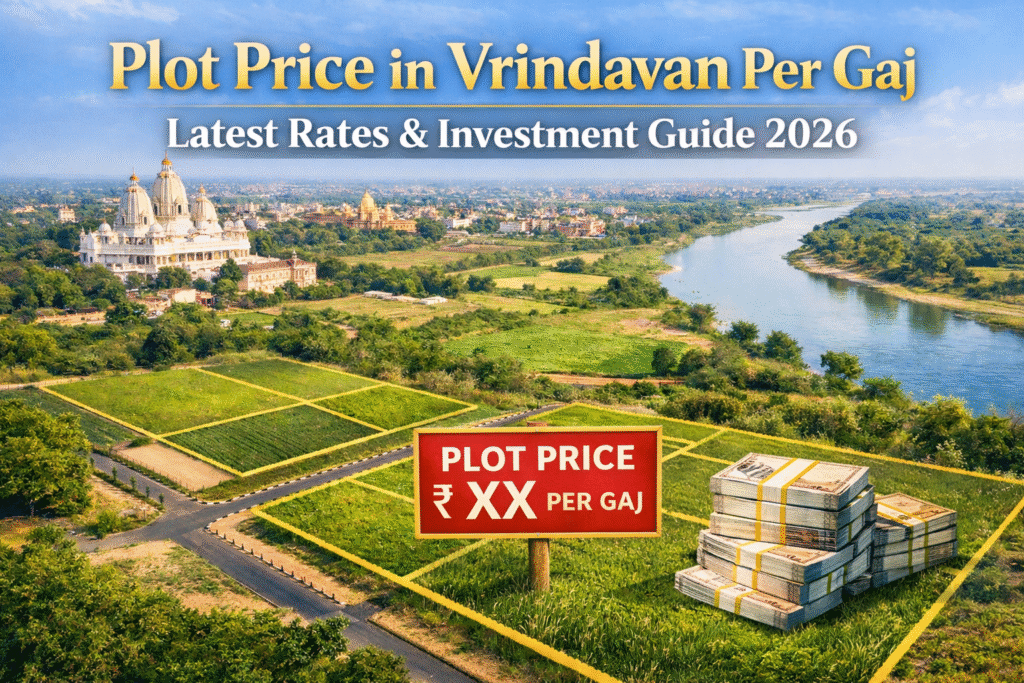 plot price in vrindavan per gaj 2026