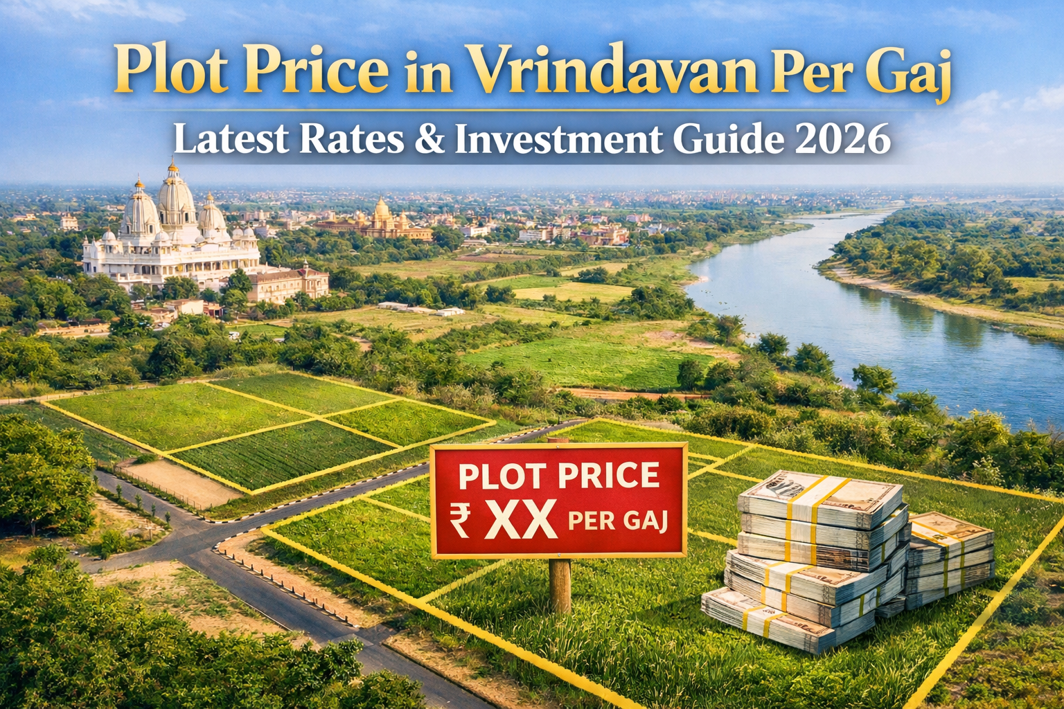 plot price in vrindavan per gaj 2026