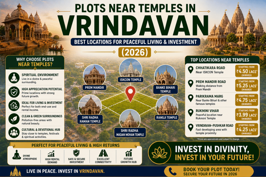 plots near temples vrindavan guide