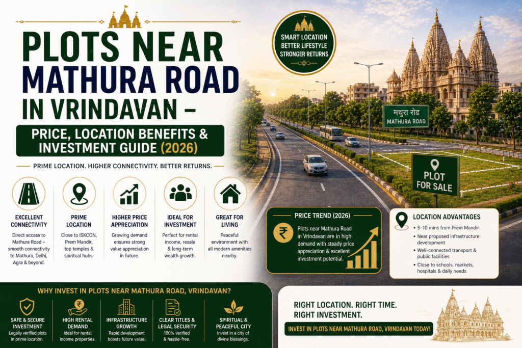 plots near mathura road vrindavan guide