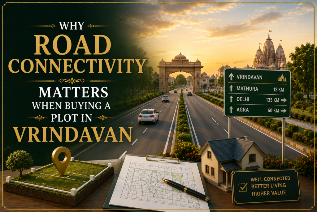 road connectivity plots vrindavan investment guide
