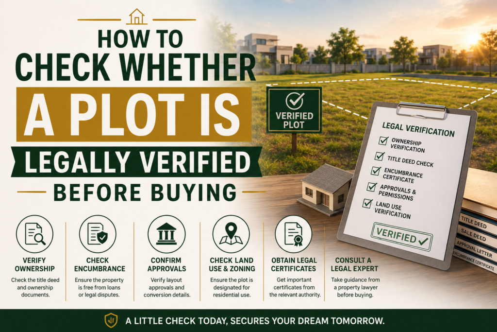 how to verify a legally verified residential plot before buying