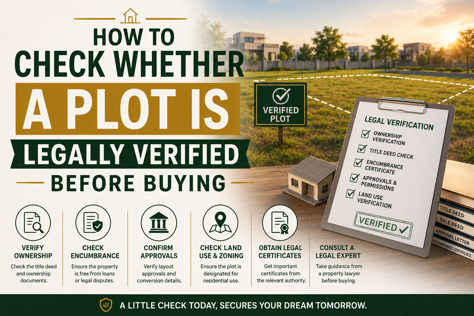 how to verify a legally verified residential plot before buying