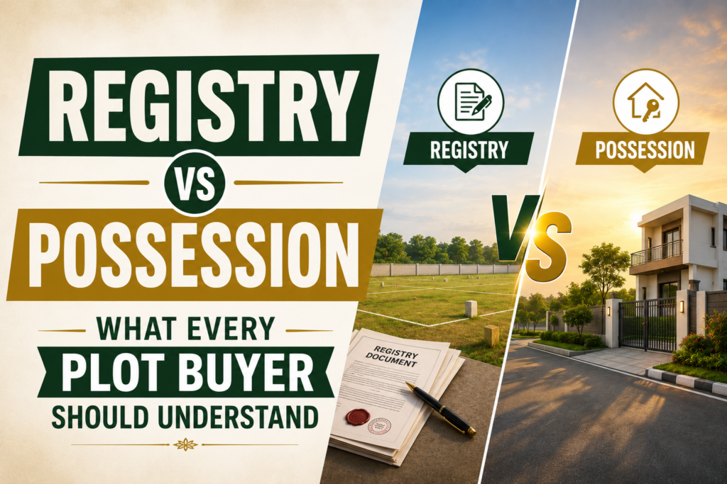 difference between property registry and plot possession explained
