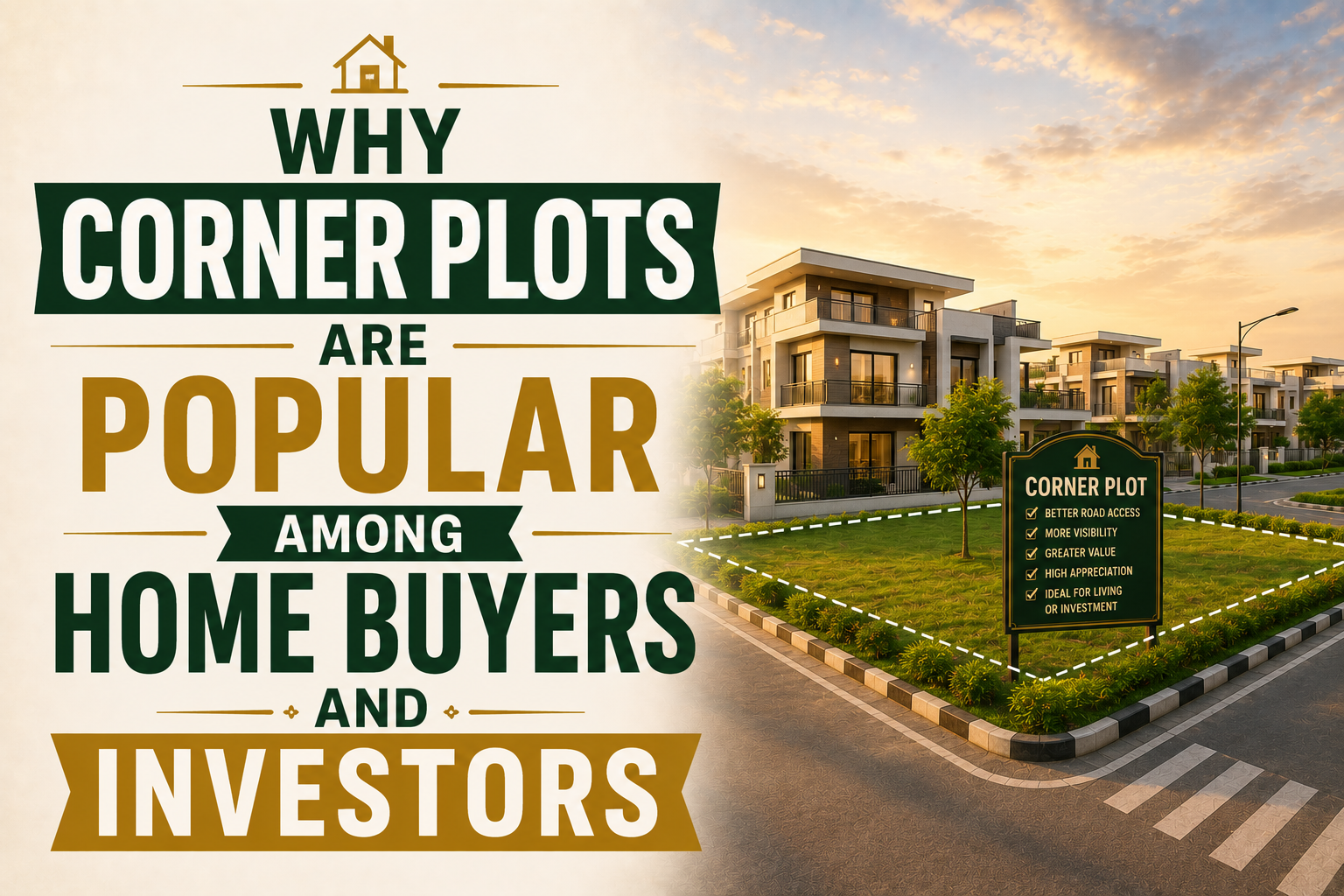 corner plot benefits for residential property investment in Vrindavan