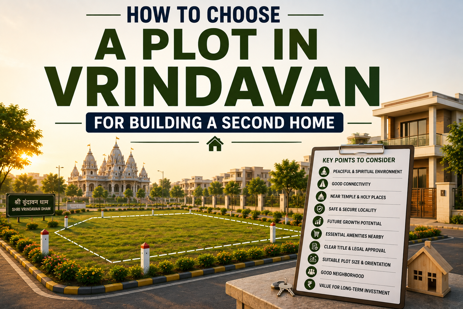 residential plot in Vrindavan for building a second home