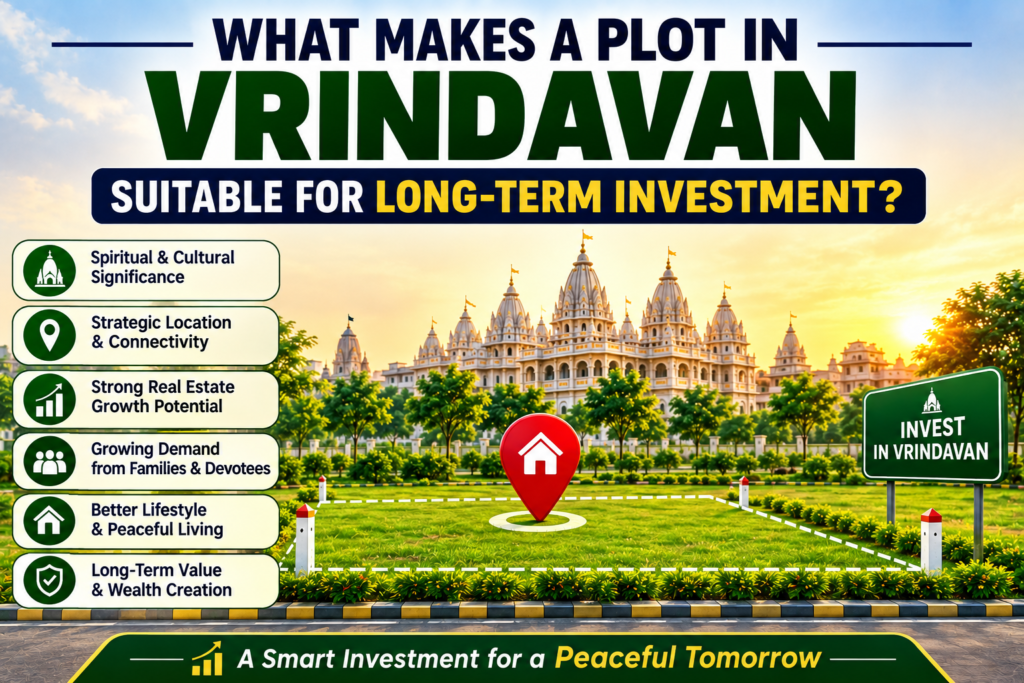 buyers evaluating a residential plot in Vrindavan before purchase