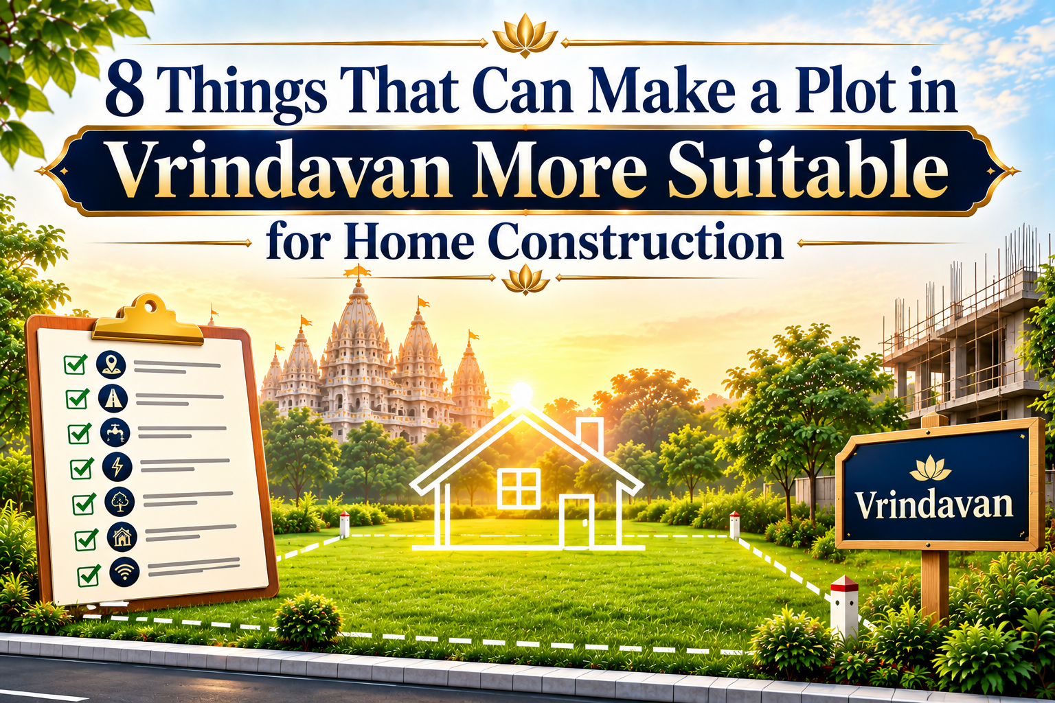 residential plot in Vrindavan suitable for home construction