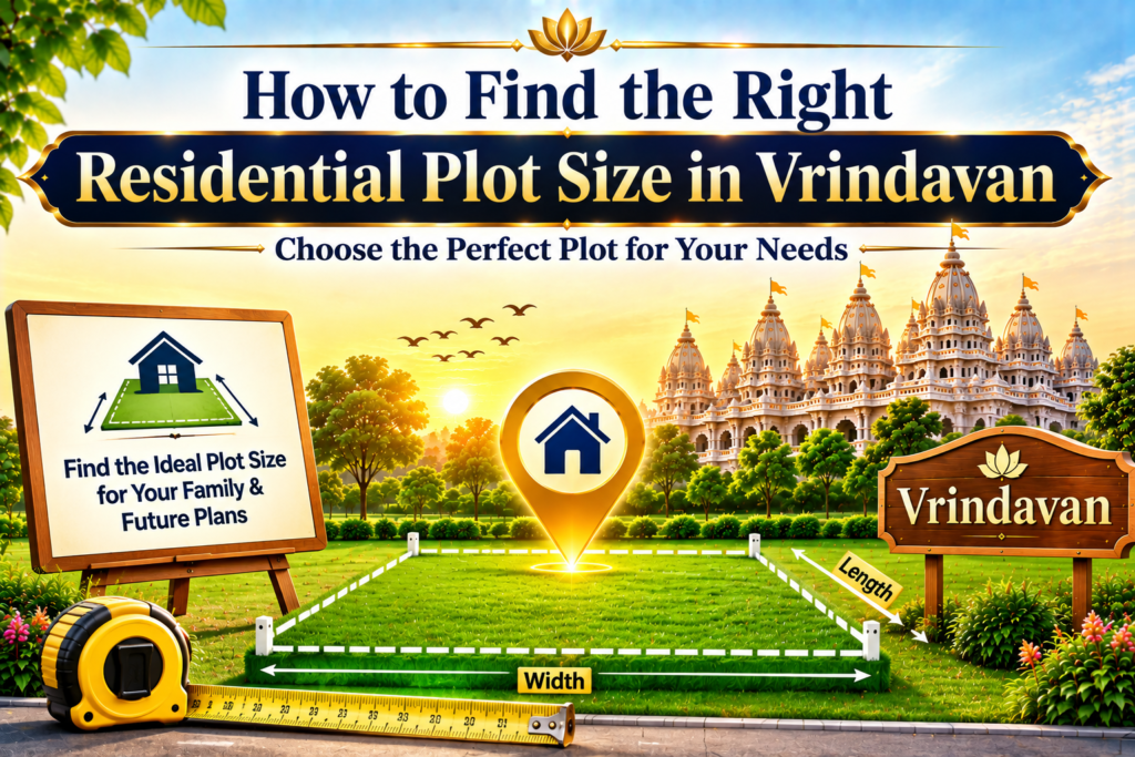residential plot size planning for home construction in Vrindavan