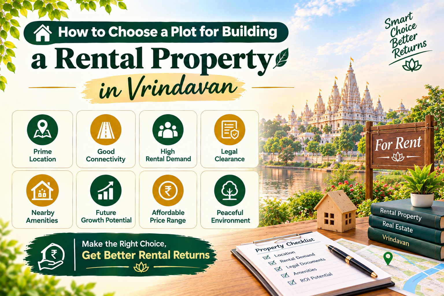 Plot for rental property in Vrindavan