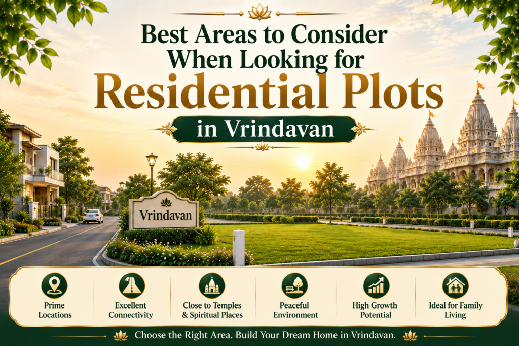 best areas to consider for residential plots in Vrindavan