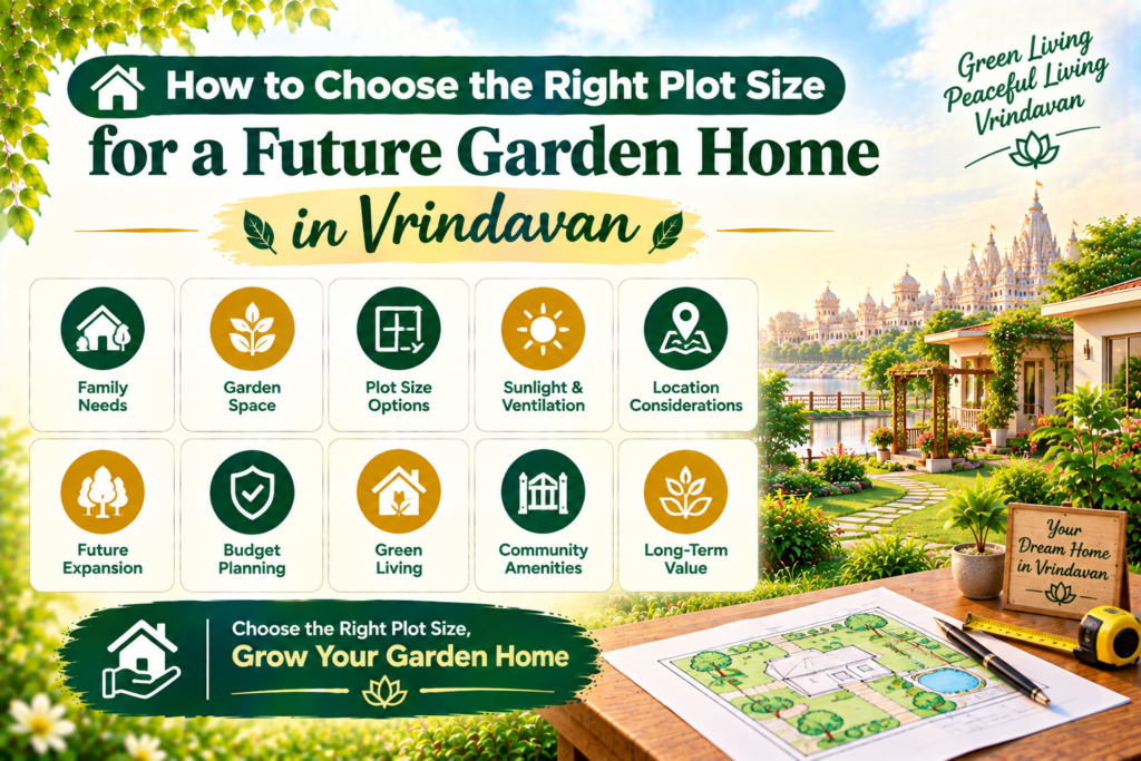 Plot suitable for a garden home in Vrindavan