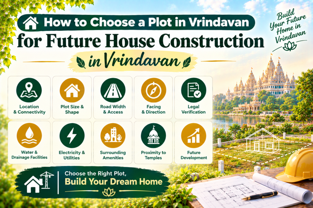 Plot for future house construction in Vrindavan
