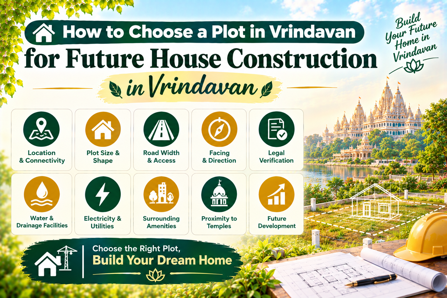 Plot for future house construction in Vrindavan