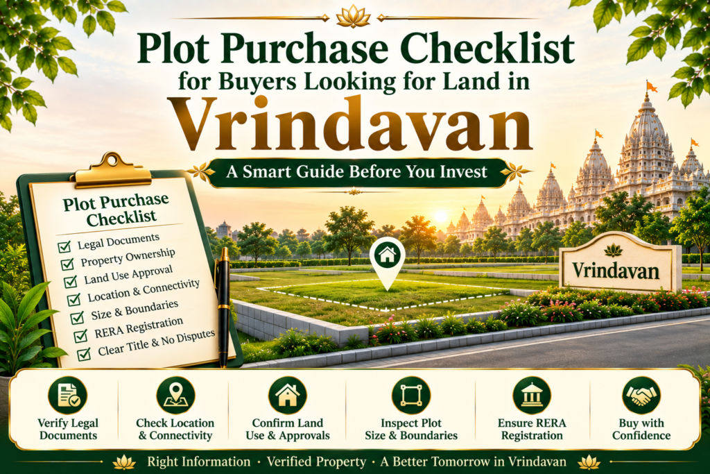 checklist for buying a residential plot in Vrindavan