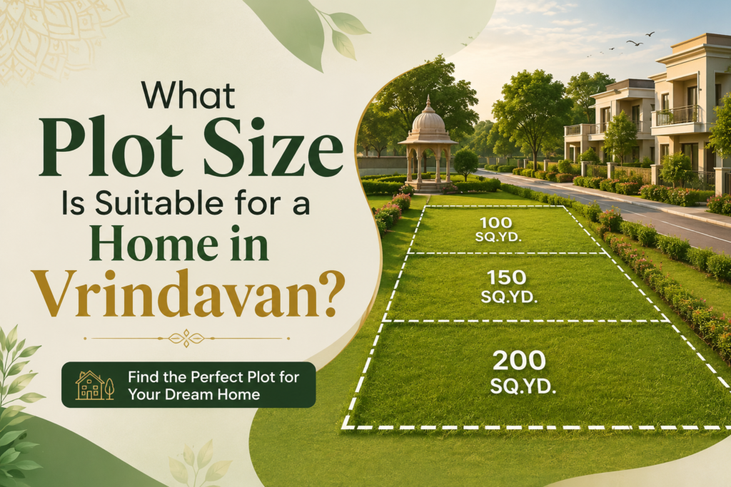 choosing the right plot size for building a house in Vrindavan