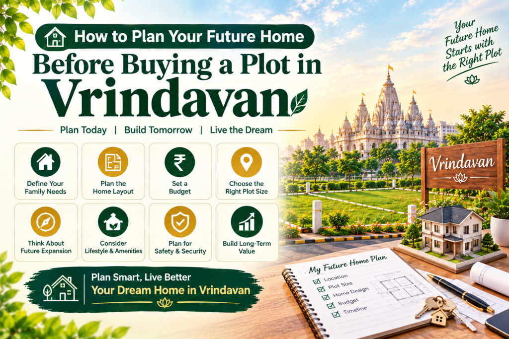 Planning a future house on a residential plot in Vrindavan